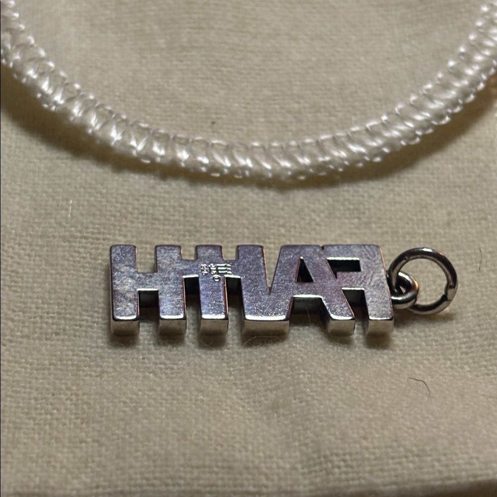 Retired James Avery Silver 'FAITH' Charm - Picture 2 of 4